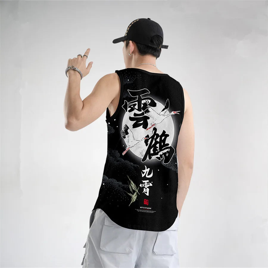 Anime Peak Costume Basketball Jersey Cosplay Uniform Vest Singlet Shirt Sleeveless Set Tank Tops