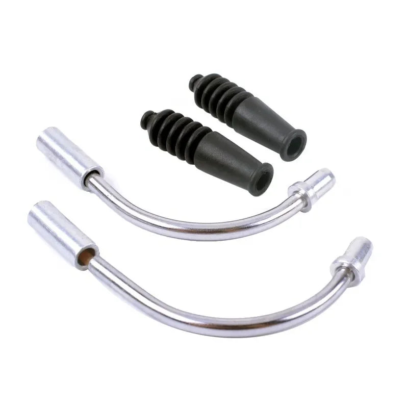 Aluminum Bicycle V Brake Noodles Bend Tube Cable Guide Rubber Head Hose Brake Bicycle Parts MTB Accessory