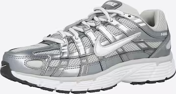 P 6000 UNISEX - Baskets basses - white/black/metallic silver