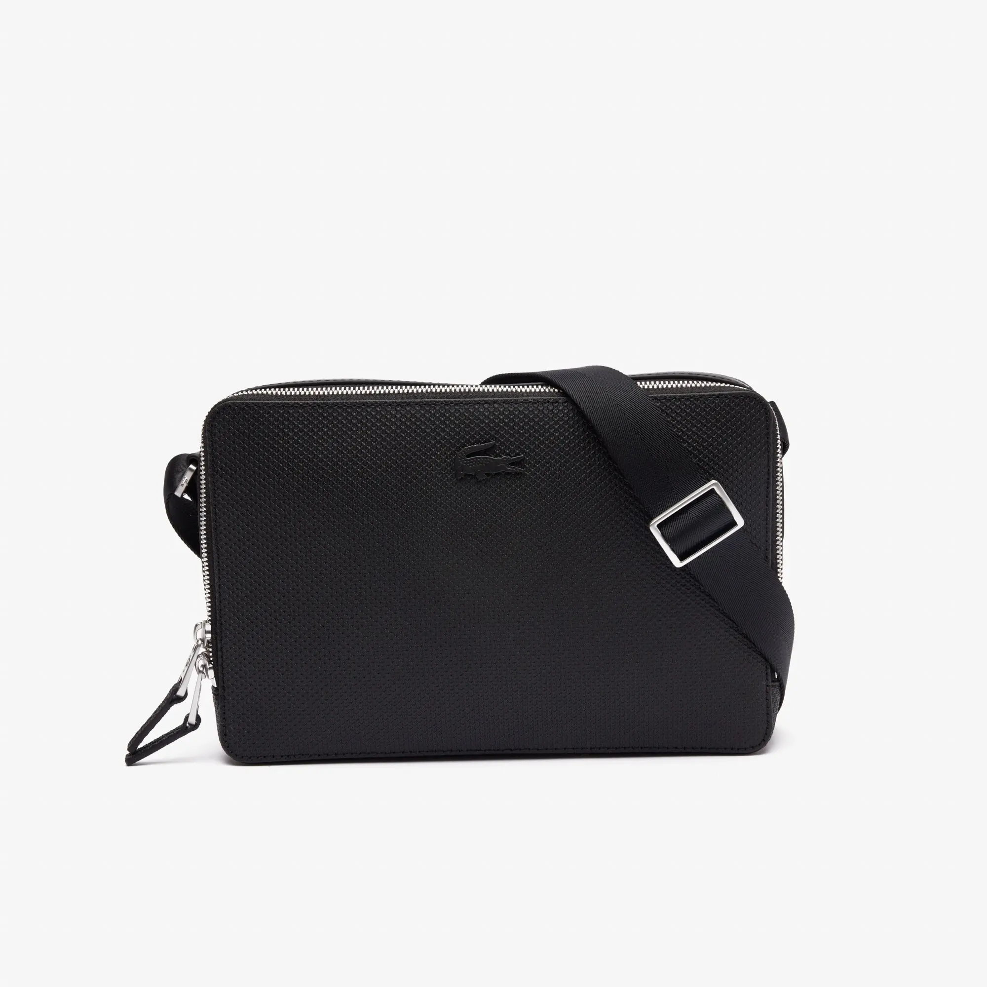 Lacoste Sacoche cuir homme Chantaco Noir