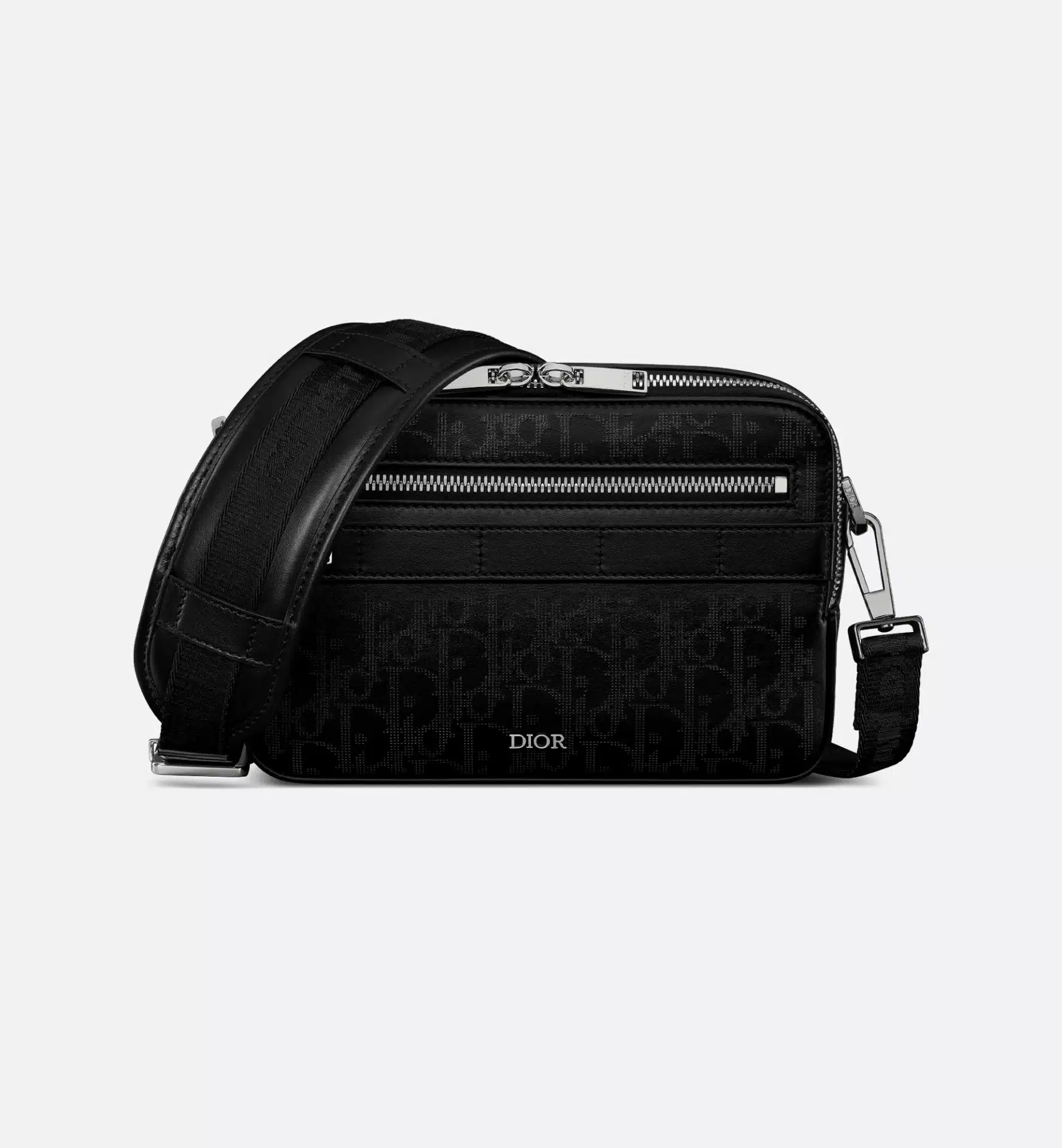 Sac à bandoulière Safari cuir oblique Galaxy noir Dior
