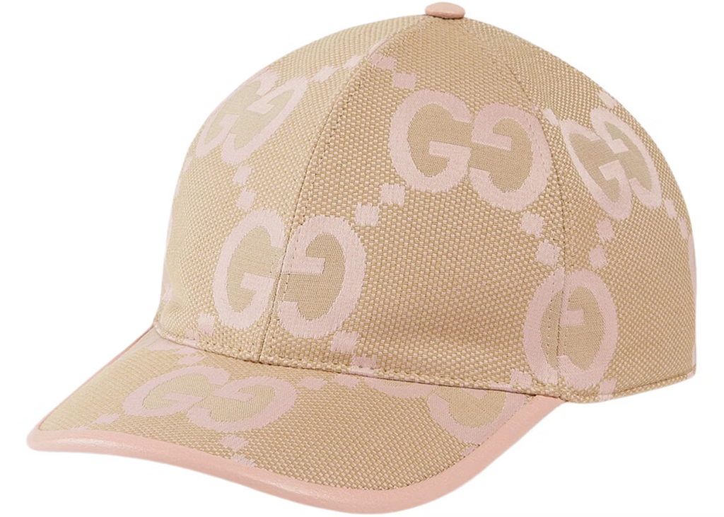 Casquette Toile GG Jumbo camel ébène Gucci