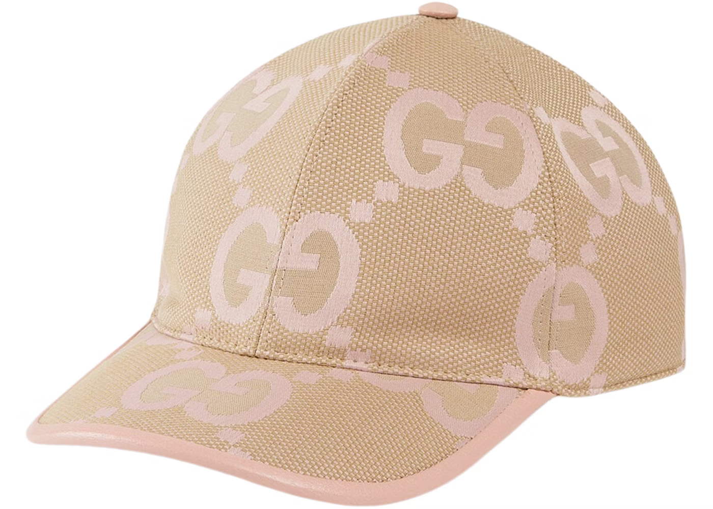 Casquette Toile GG Jumbo camel ébène Gucci
