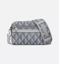 Sac à bandoulière Safari toile CD Diamond gris Dior